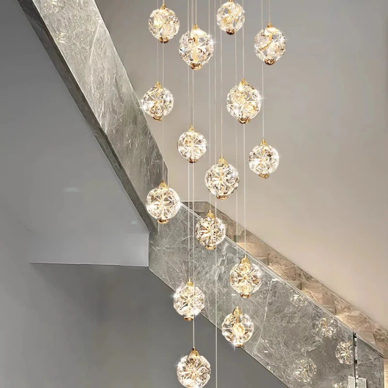 Candelabru Cristal LED Ismini Auriu