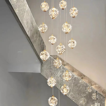 Candelabru Cristal LED Ismini Auriu