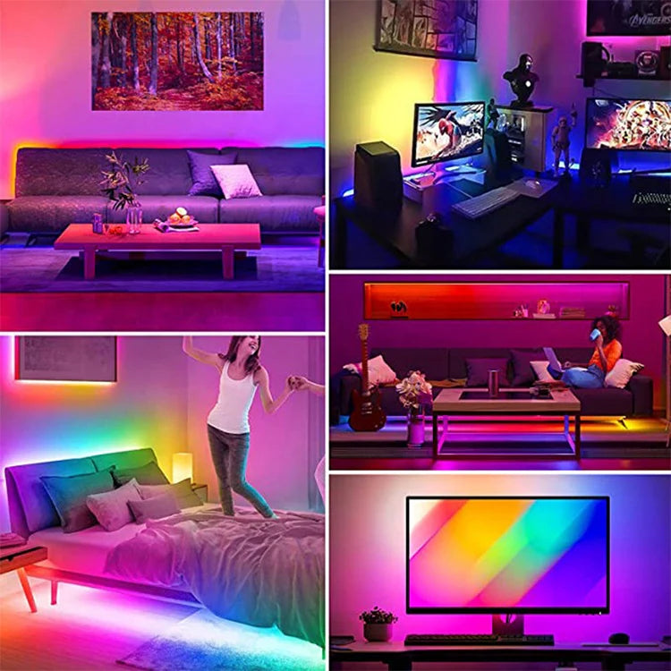 Banda Led 5050, RGB, 220V, 1m
