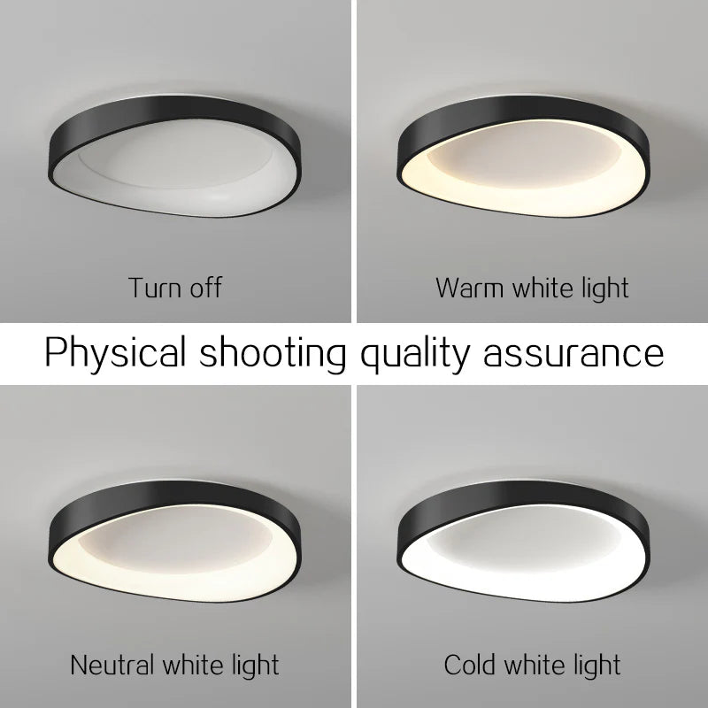 Plafoniera LED cu Telecomanda, PL103/520BK, 29W, Diametru 50cm, Lumina Calda/Rece/Neutra, Negru