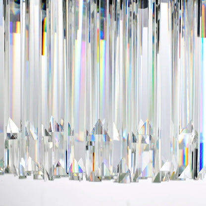 Candelabru Cristal BLOIS Eleganza 8xE27, Diametru 49cm, Negru, Inaltime Reglabila