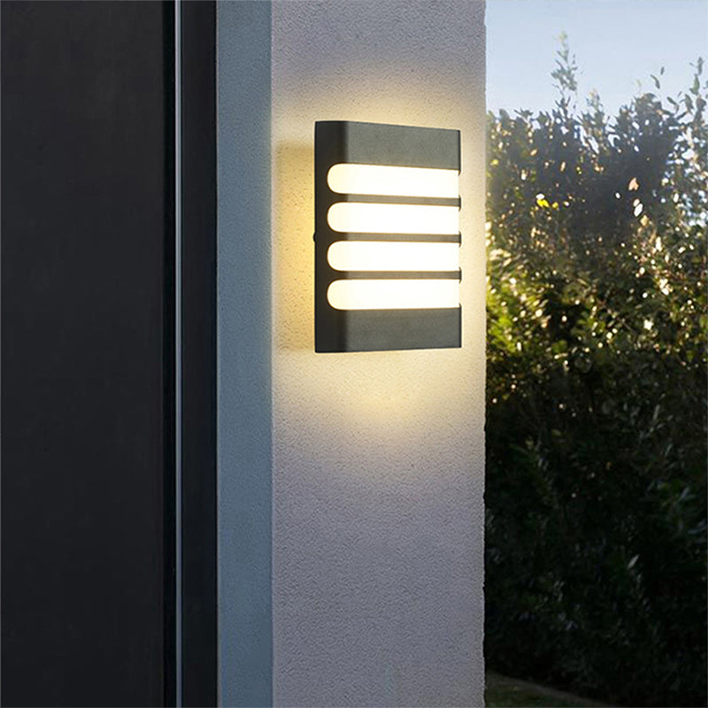 Aplica Exterior Raisa, 18W, 6000K, Negru – aplică LED, culoare neagră – RegalStore, iluminat interior