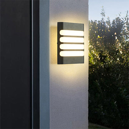 Aplica Exterior Raisa, 18W, 6000K, Negru – aplică LED, culoare neagră – RegalStore, iluminat interior