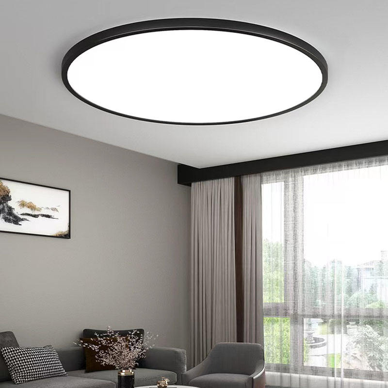 Plafoniera LED SOLIS 47cm 48W Lumina Rece Negru – plafonieră LED, culoare neagră, 47 cm – RegalStore, iluminat interior