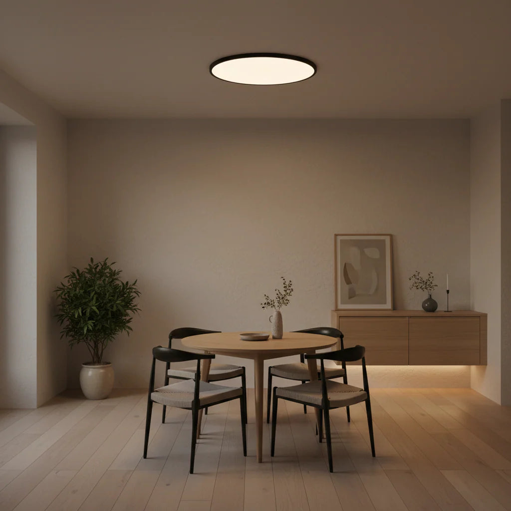 Plafoniera LED SOLIS 47cm 48W Lumina Rece Negru