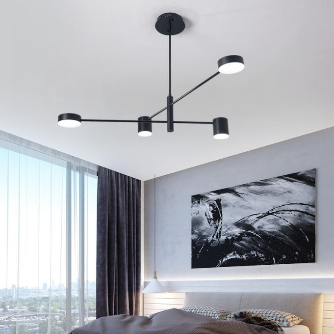 Lustra LED Gelius Minimalist 48W Lumina Rece/Calda/Neutra Negru