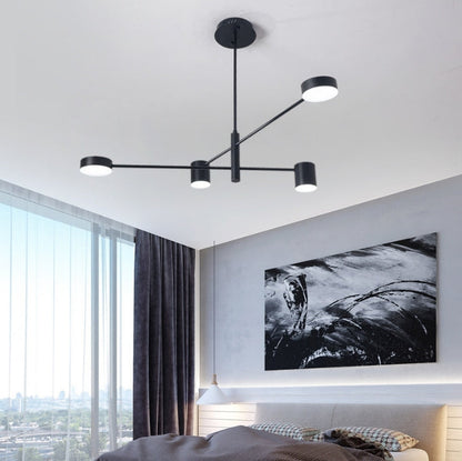 Lustra LED Gelius Minimalist 48W Lumina Rece/Calda/Neutra Negru