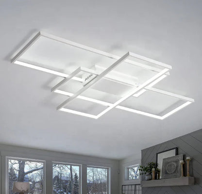 Lustra LED cu Telecomanda Landyn 61W Dimabila Alb