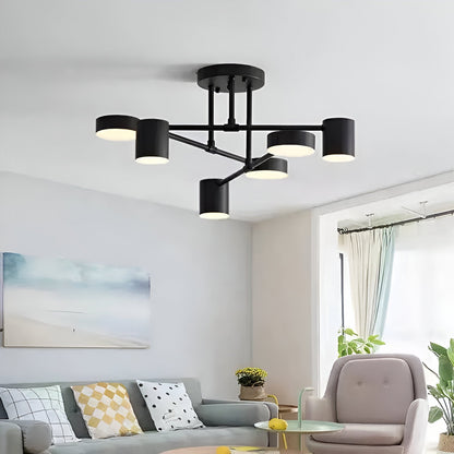Lustra LED 72W Galios Negru