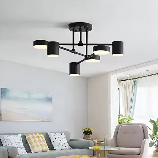 Lustra LED 72W Galios Negru