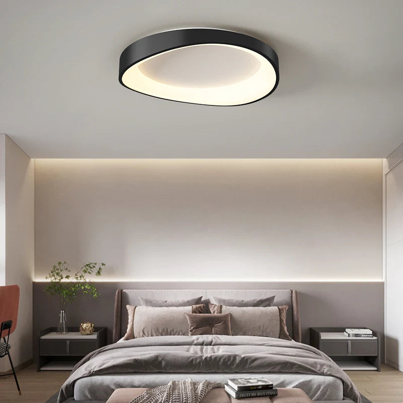 Plafoniera LED cu Telecomanda, PL103/520BK, 29W, Diametru 50cm, Lumina Calda/Rece/Neutra, Negru