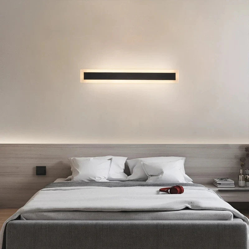 Aplica LED de Exterior Mack, Lungime 30cm, 4W, IP65, Metal, Liniar, Negru