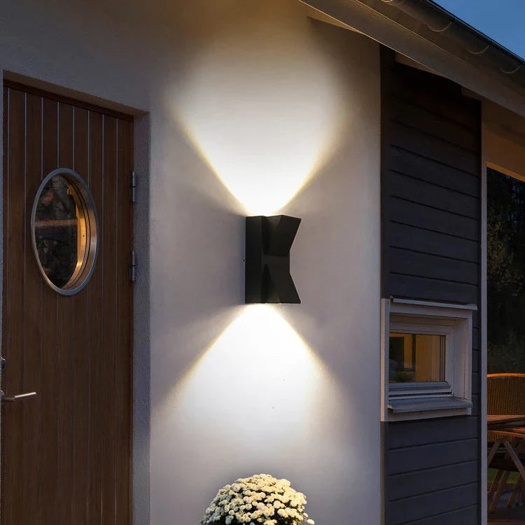 Aplica LED Scarlat Exterior, 6W, Negru, 3000K