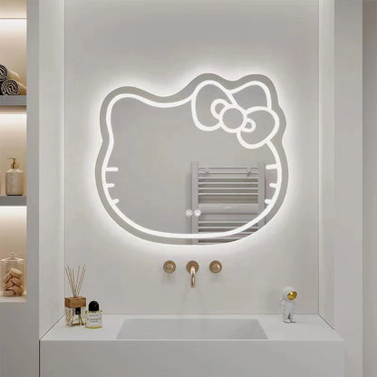 Oglinda LED Kitty Pisica, 80X70, Touch, Sistem Dezaburire, Dimabila