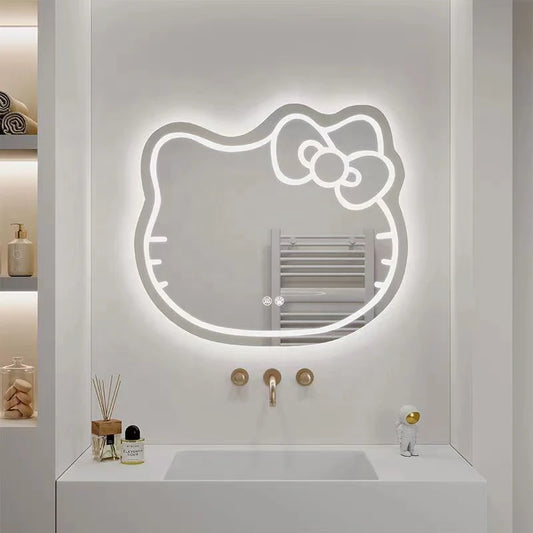 Oglinda LED Kitty Pisica, 80X70, Touch, Sistem Dezaburire, Dimabila