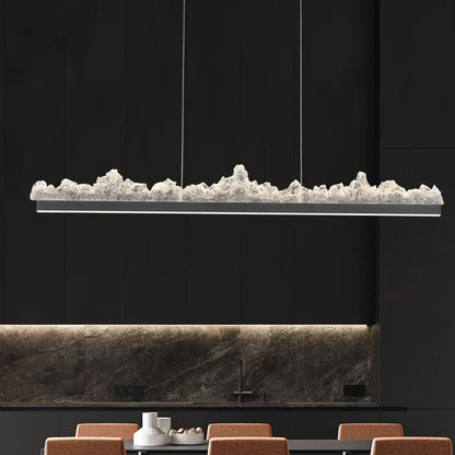 Lustra LED suspendata cu Telecomanda MATHIAS 58W, lumina Rece/Calda/Neutra, Dimabila,Inaltime Reglabila, Auriu