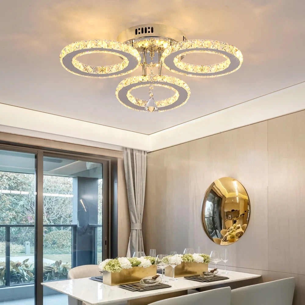 Lustra LED cu Telecomanda Cristal Alanubis 37W