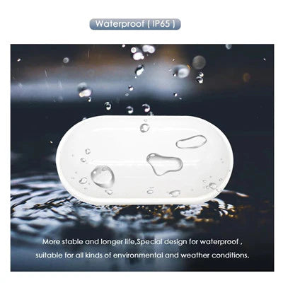 Aplica LED de Exterior, 12W, IP65, Metal, Alb