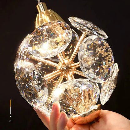 Candelabru Cristal LED Ismini Auriu