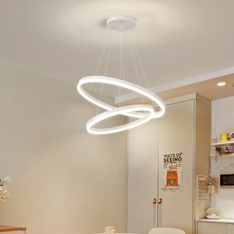 Lustra LED cu telecomanda, ZOE, 2 Patrate, 39W, Lumina Rece/Calda/Neutra, Dimabila, Alb