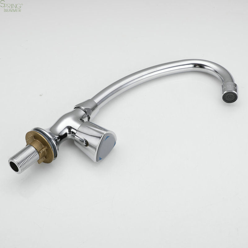 Baterie Apa Rece cu Pipa Rotativa, Crom, AR003 – culoare argintie – RegalStore, iluminat interior