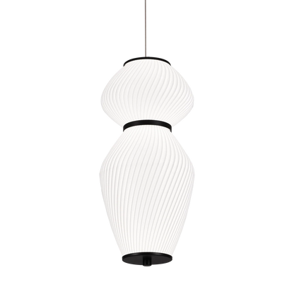 Lustra Suspendata LT022/2WH, 2xE27, Diametru 40.5 cm, Inaltime 16.5 cm, Alb, Plexiglas, Metal