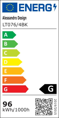 Lustra LED RGB cu telecomanda QUADRIS, 78W, 4 Patrate, lumina Rece/Calda/Neutra, Dimabila, Negru