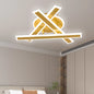Lustra LED cu Telecomanda LT755/3GD, 62W, 40x5.5x10, Lumina Rece/Calda/Neutra, Dimabila, Auriu, Metal, Plexiglas