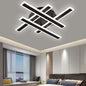 Lustra LED cu Telecomanda LT755/4BK, 80W, 46x5.5x7.5, Lumina Rece/Calda/Neutra, Dimabila, Negru, Fier, Plexiglas