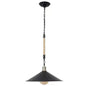 Lustra Franghie LV570/1BK, 1xE27, Diametru 26.5 cm, Inaltime 11 cm, IP20, Maro, Negru, Metal si Sfoara