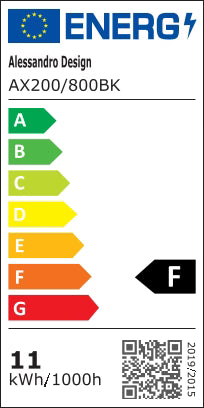 Aplica LED de Exterior Suha, 31W IP65, Metal, Negru