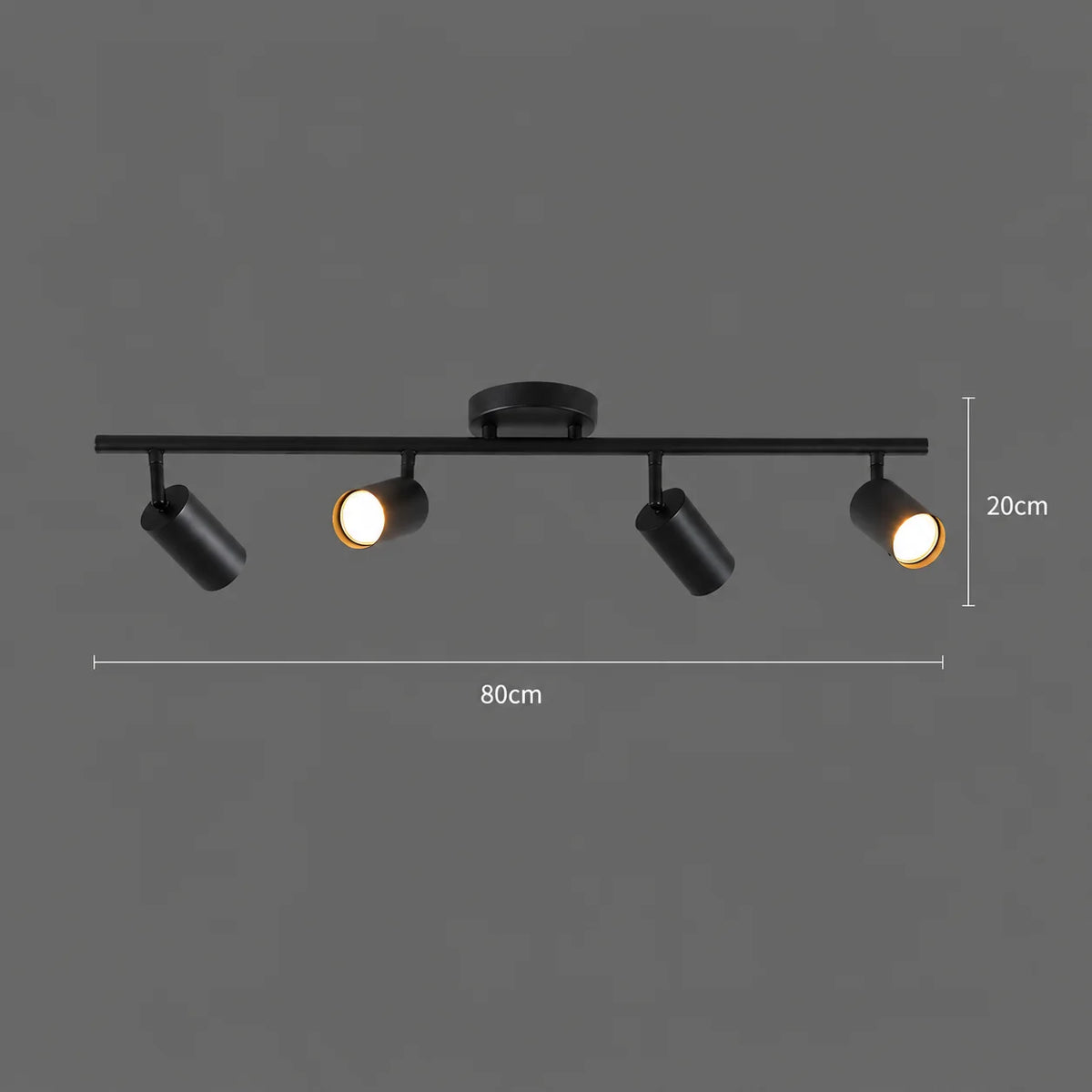 Lustra Clasica Sisimiut, 4xGU10, Metal, Negru