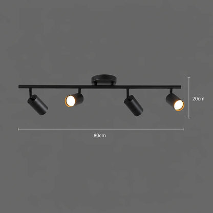 Lustra Clasica Sisimiut, 4xGU10, Metal, Negru