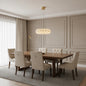 Lustra Cristal MAYON Magno, 60x60cm, 3000K/4000K/6000K, 160W, Metal si Acrilic, Auriu