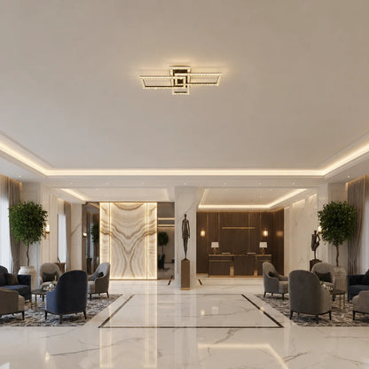 Lustra LED cu telecomanda SUKING, 3 surse, 3000K/4000K/6000K, 120W, Metal si Acrilic, Negru