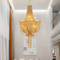 Candelabru 4xE14, Diametru 48cm, Auriu, Metal