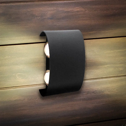 Aplica LED de Exterior si Interior, 4 Surse x 1W, IP65, ABS, Negru, 3000K – aplică LED, culoare neagră – RegalStore, ilu