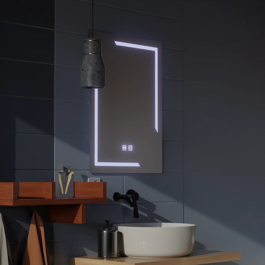 Oglinda LED Rectangulara, 50x70cm, Touch Ulrich, Sistem Dezaburire, Dimabila