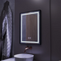 Oglinda LED Rectangulara 60x80cm Taglio Touch Sistem Dezaburire, Rama Neagra