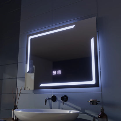 Oglinda LED Touch Retrica, functie Dezaburire, 80x60 cm