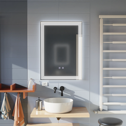 Oglinda LED Rectangulara, Dezaburire, 50x70cm, ADIS Basic Touch