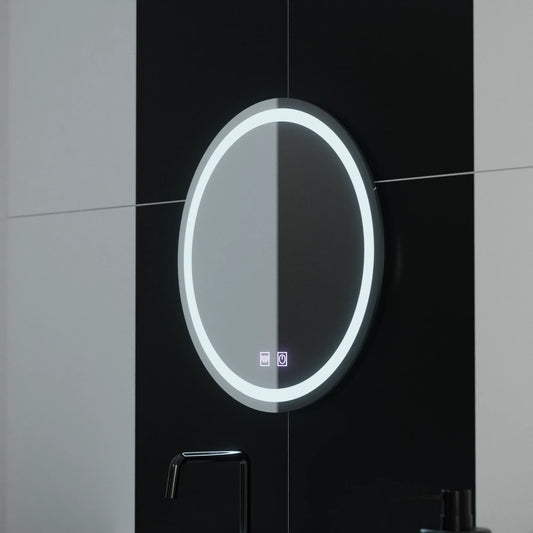 Oglinda LED Rotunda 50cm Lucea Touch Sistem Dezaburire