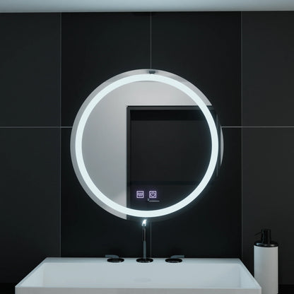 Oglinda LED Rotunda 50cm Lucea Touch Sistem Dezaburire