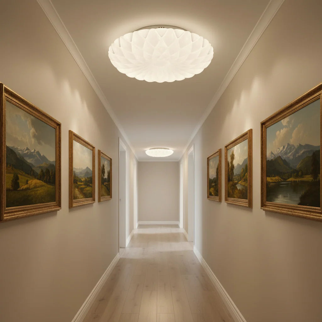 Plafoniera LED 23 cm, 22W, 3000K / 4000K / 6000K, Alb, Metal si Acril