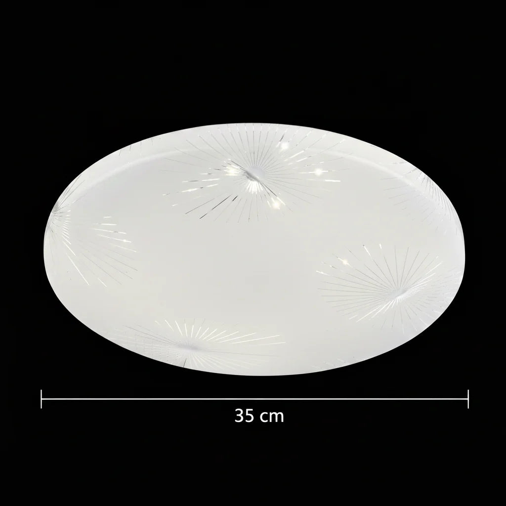 Plafoniera LED 35 cm, 31W, 3000K / 4000K / 6000K, Alb, Metal si Acril