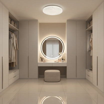 Plafoniera LED Raza 23 cm, 22W, 3000K / 4000K / 6000K, Alb, Metal si Acril