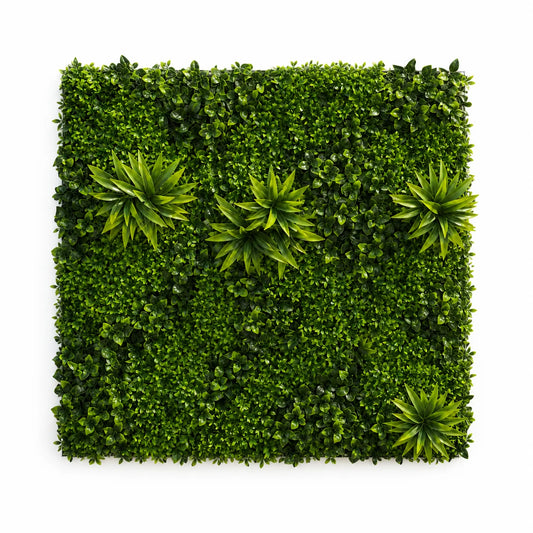 Planta Artificiala Panou de Gard Viu Cimisir, 100 x 100 cm, Verde