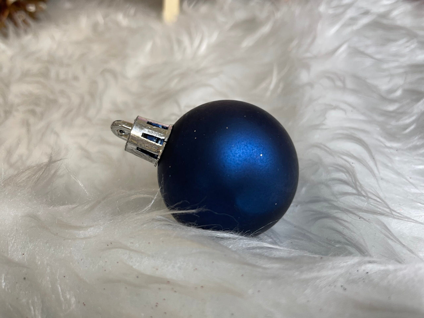 Set globuri de Craciun, 30 bucati, 3 modele, 4/5/6cm, albastru deschis