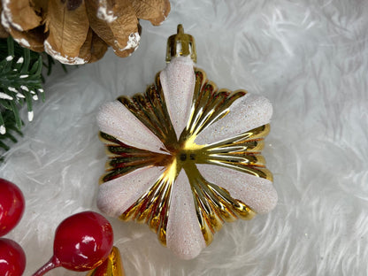 Set globuri si decoratiuni de Craciun, 155 piese, diverse dimensiuni, auriu