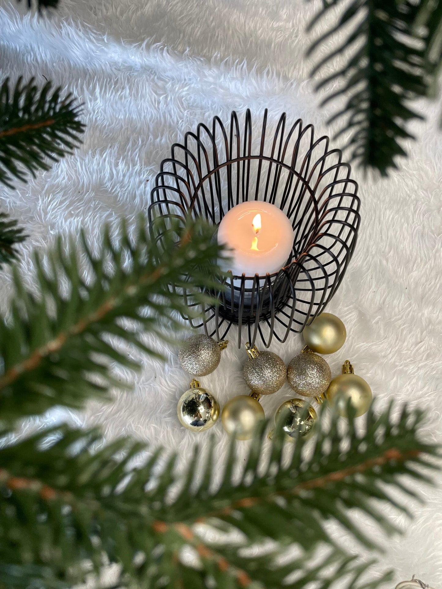 Set globuri de Craciun, 20 bucati, 3 modele, 4cm, argintiu rose